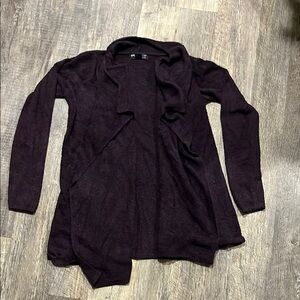 Barefoot Dreams Bamboo Chic Lite Women's Deep Purple Cardigan